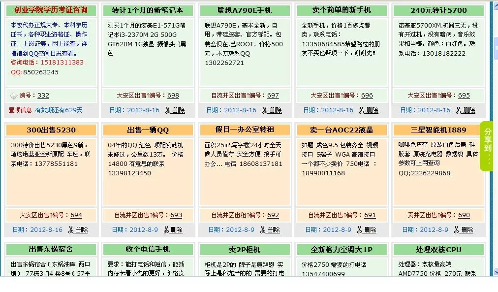 哪些免费平台能发布副业、房产等信息，永久免费？