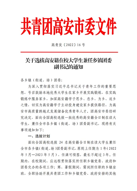 大学生兼职乡团委副书记有啥职责和好处?