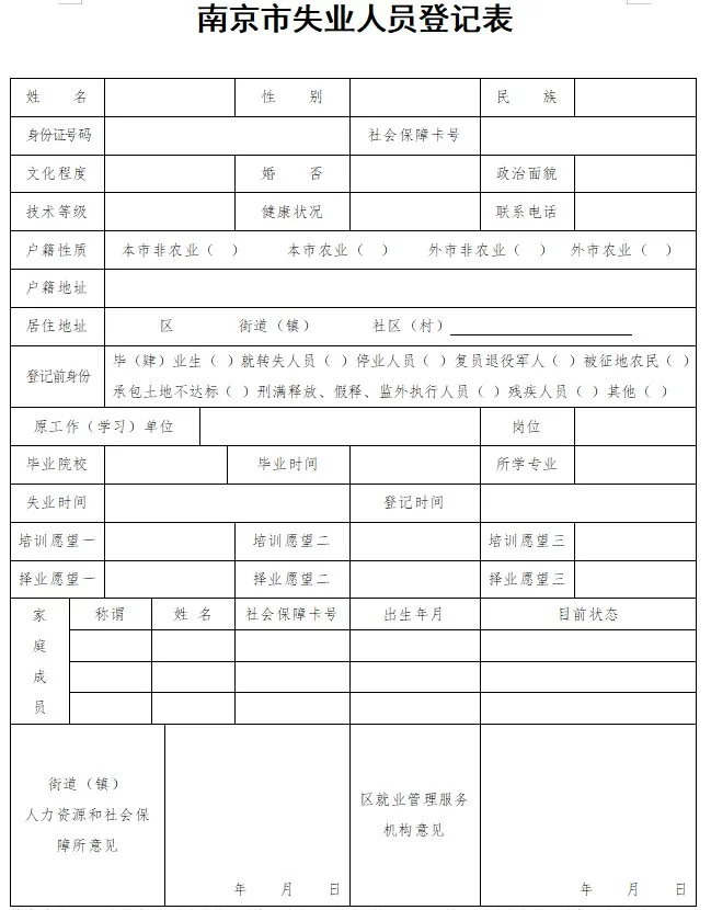 兼职人员信息登记表,其他情况信息怎么填?