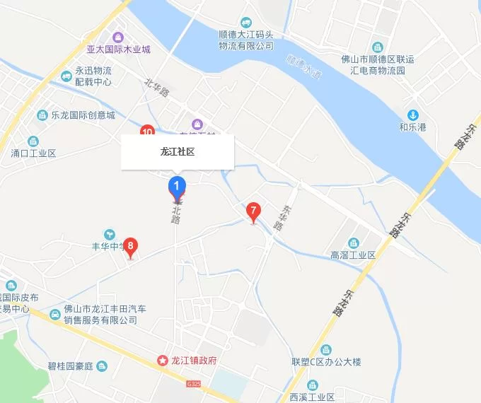 佛山龙江在佛山哪个区,国际家具城邮编多少?