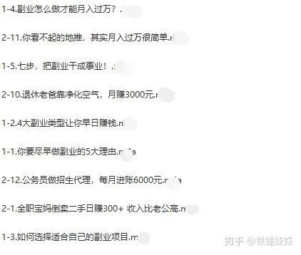 个人副业怎么搞，哪些项目能让你赚更多钱？