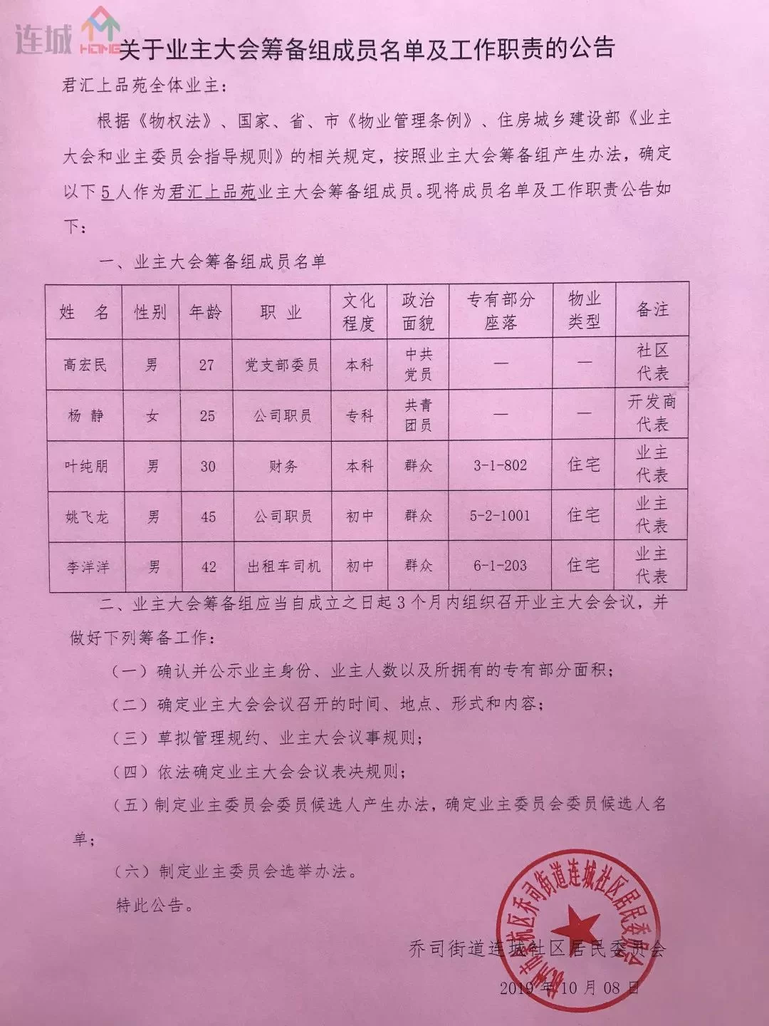 业主大会职责是什么?业委会副主任该做些什么?
