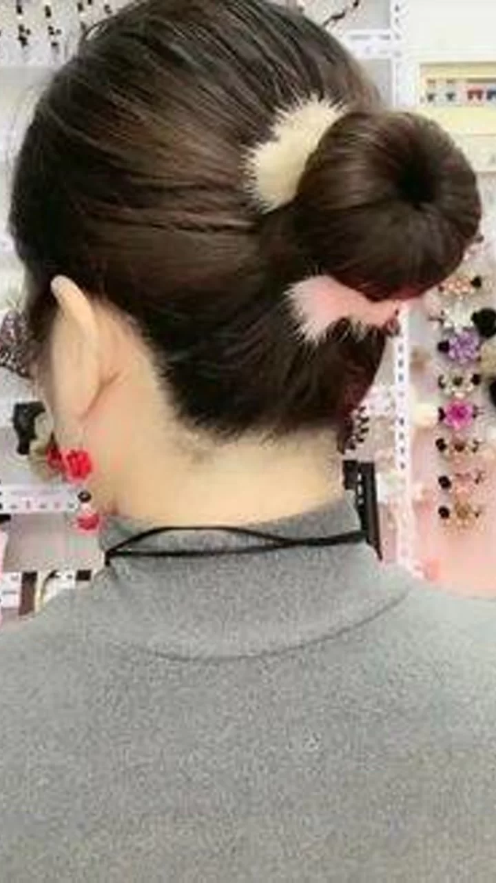 丸子头怎么扎简单又好看?短头发低丸子头儿童超详细教程