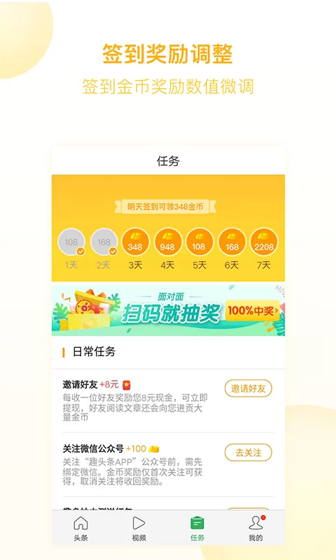 趣头条一天赚多少金币,30元能提现吗?