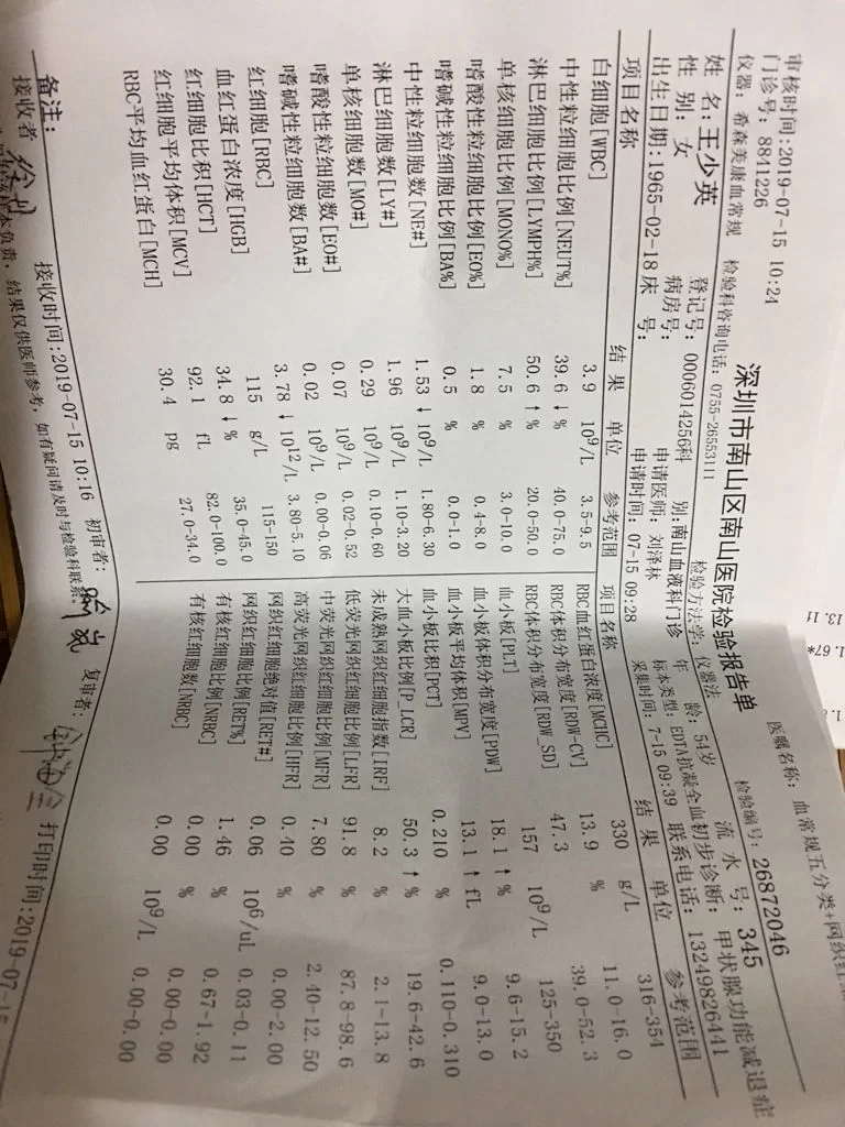 中性粒细胞百分比偏高,中性细胞数偏低,这到底是咋回事?