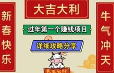 过年期间如何找到赚钱的门路？